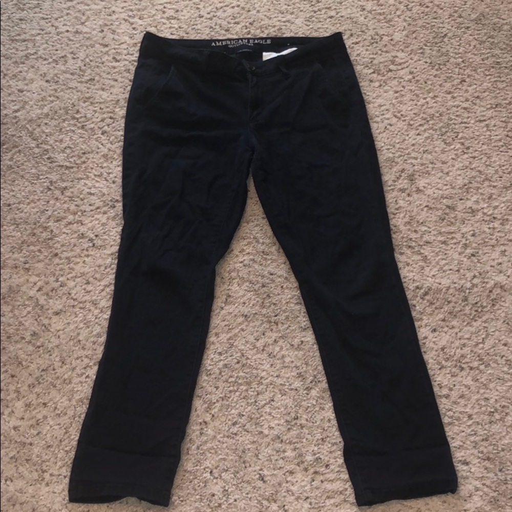 AE Navy Skinny Pants